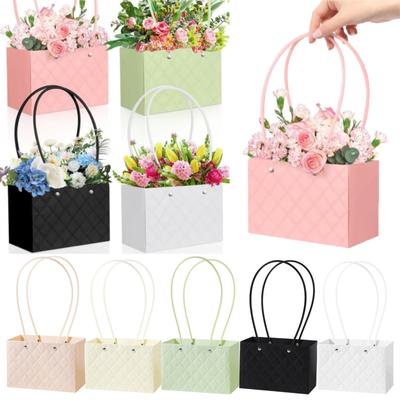 Flower Box Rose Packaging Box Portable Valentine's Day Birthday Party Gifts Wrapping Paper Bag Gift Box Candy Cake Flower Shop