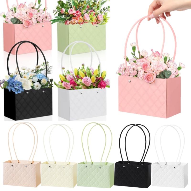 Flower Box Rose Packaging Box Portable Valentine's Day Birthday Party Gifts Wrapping Paper Bag Gift Box Candy Cake Flower Shop