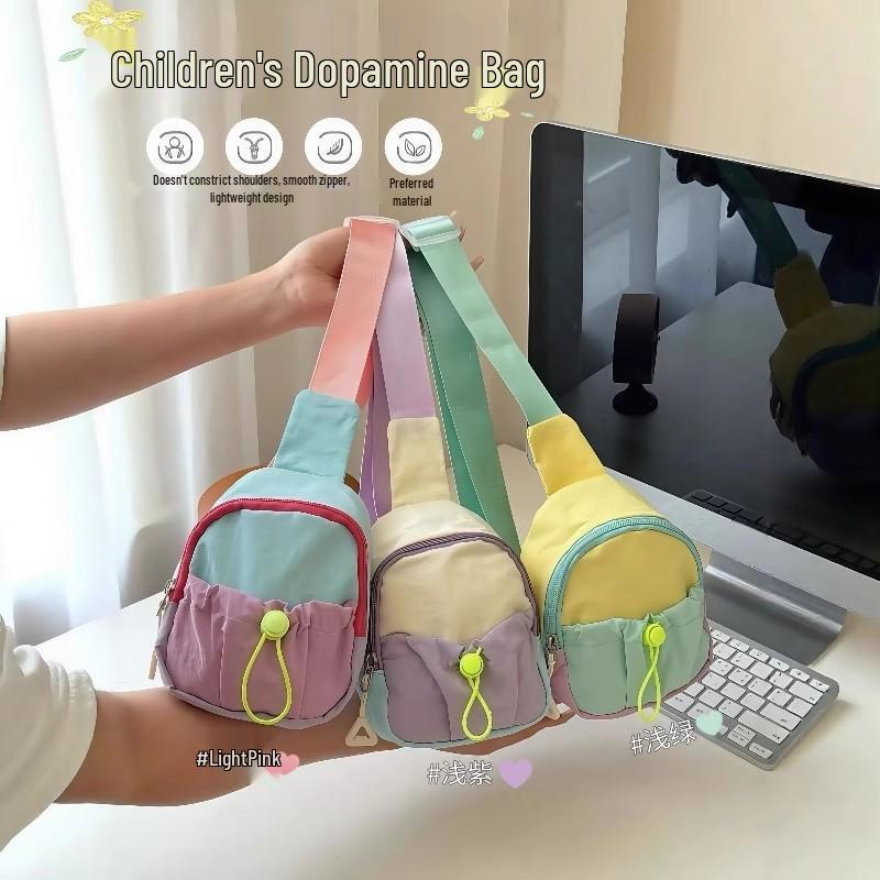 

2025 Trendy Kids Dopamine Crossbody Bag - New Style with Free Shipping Adjustable Strap - Multicolor Dopamine