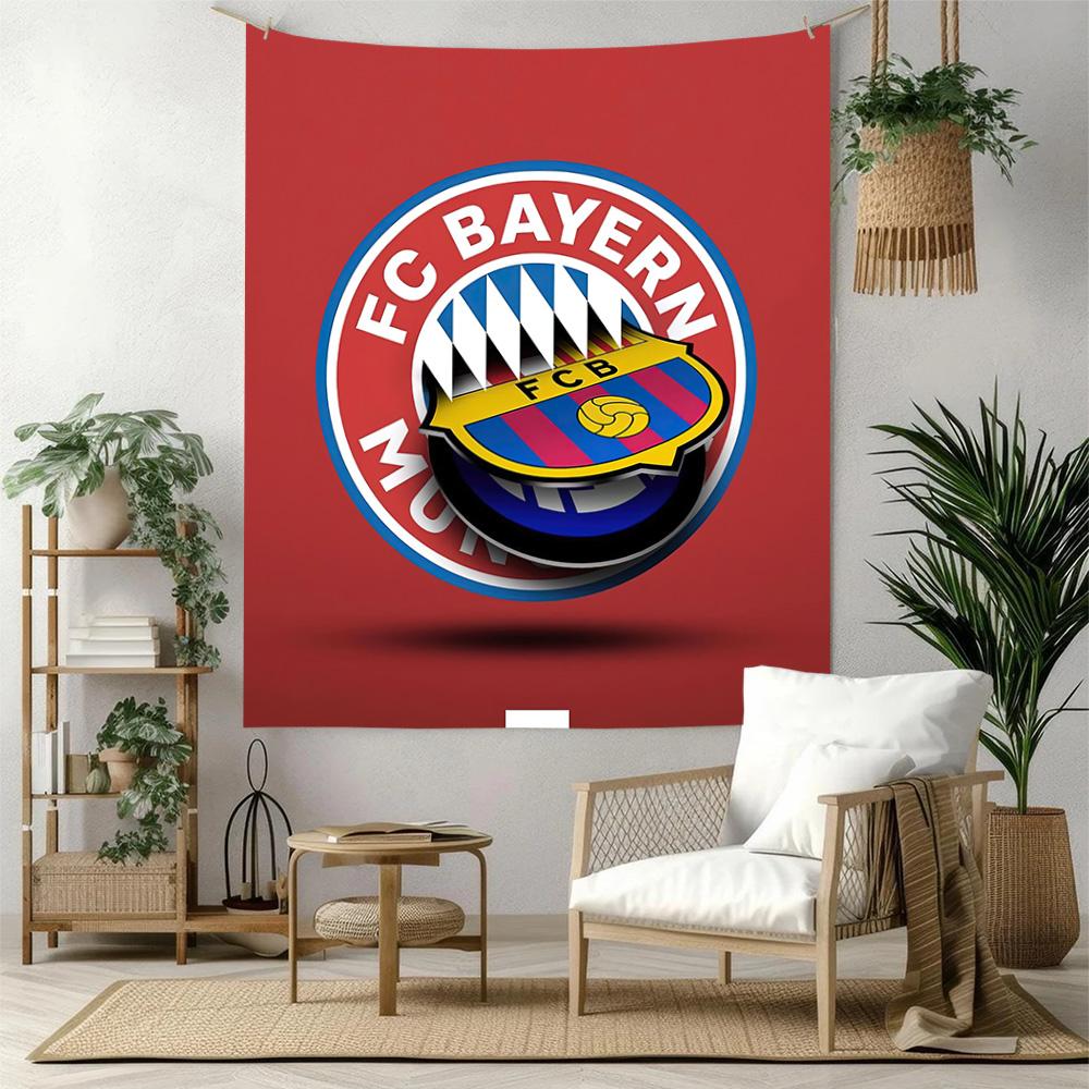 Fc Bayern Munich Wall Decor Tapestry Art For Pet Memorial Birthdaywedding Party Backdrop Family Gift