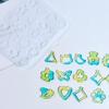 Pack of 2 Resin Earring and Necklace Molds Flower Shape Silicone Accessories Moulds Jewelry Part Moulds for Pendants