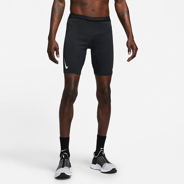 Nike Aeroswift Breathable Running Tight Fitness Shorts Men Bottoms Black DA1430-010