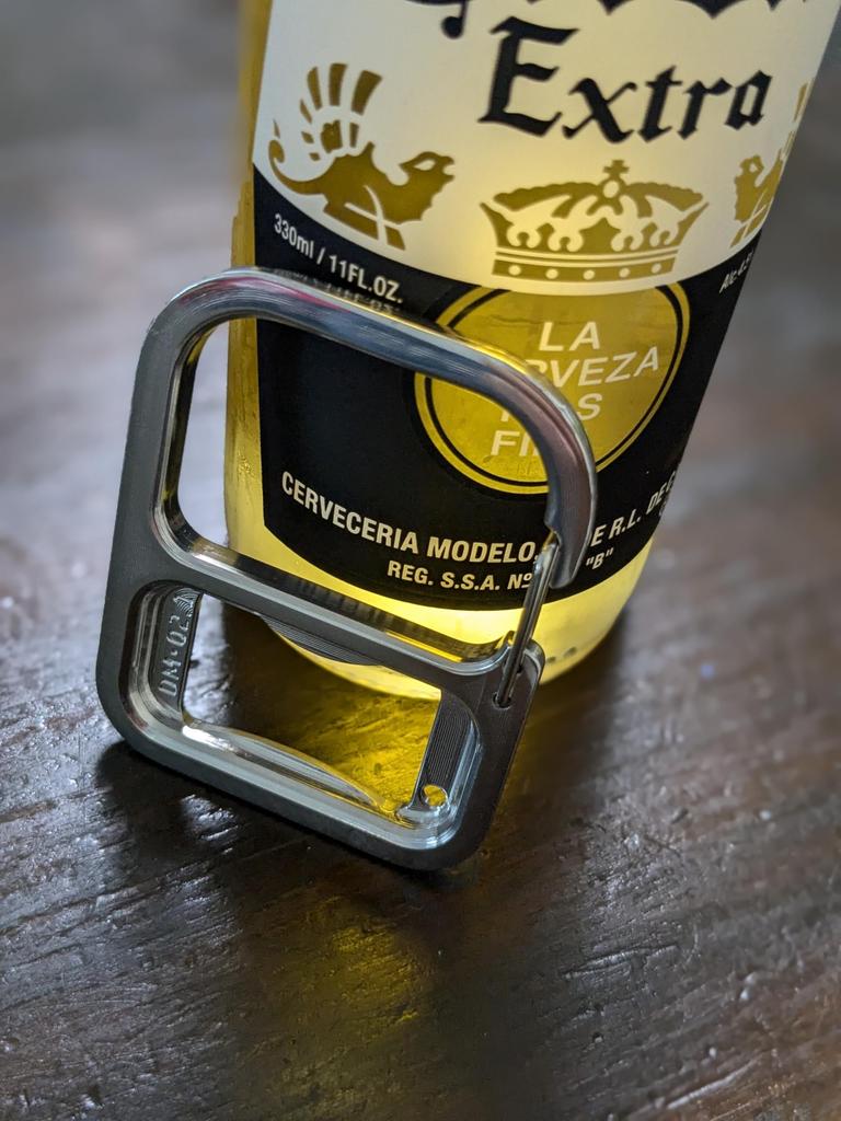 Bottle opener carabiner Stainless easy to EDC for those who like outdoor and fishing [Tool design] steel, lightweight, carry, gear, activities,