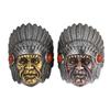 Adjustable Open Ring Men Women Vintage Indian Chief Face Design Punk Boho Statement Jewelry