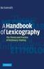 Buch A Handbook of Lexicography : The Theory and Practice of Dictionary-Making