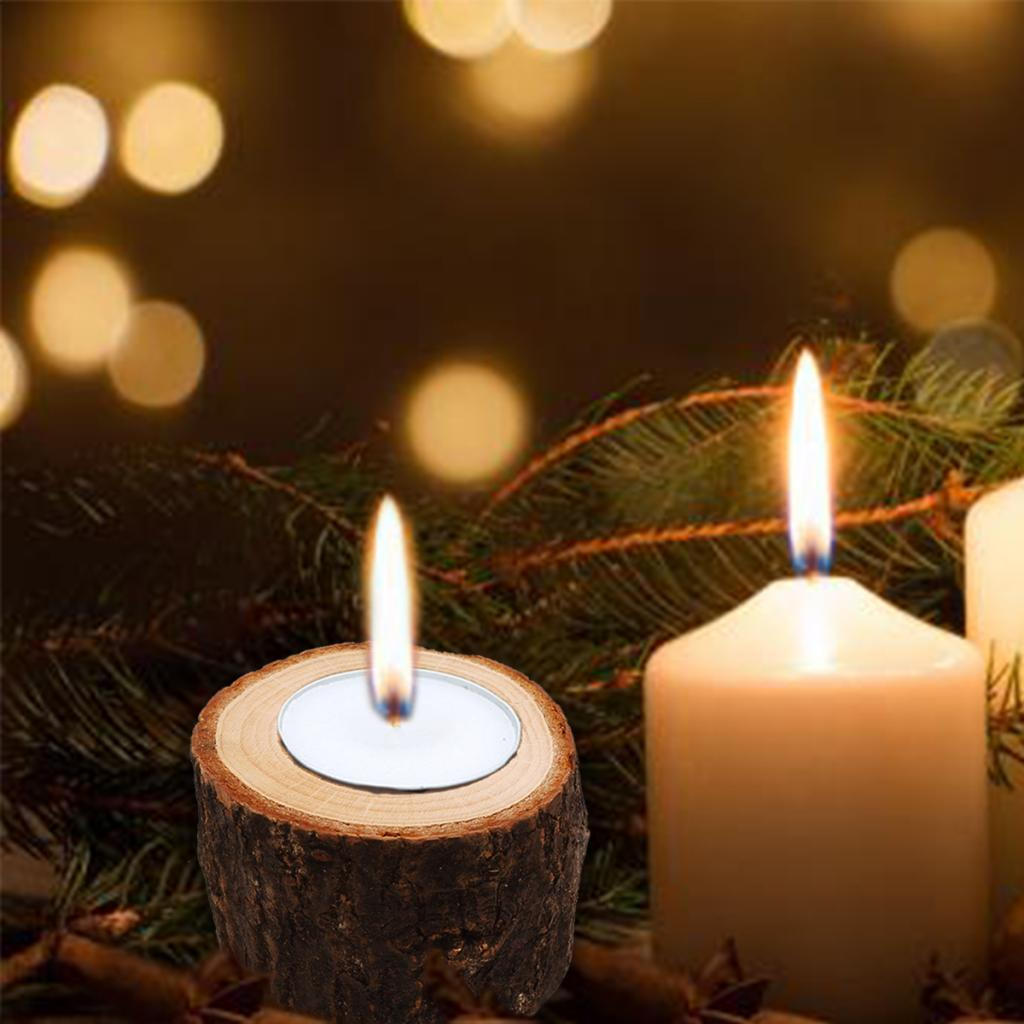 Baumstumpf Kerzenhalter Teelicht Mini Topf für Hochzeitsdekoration