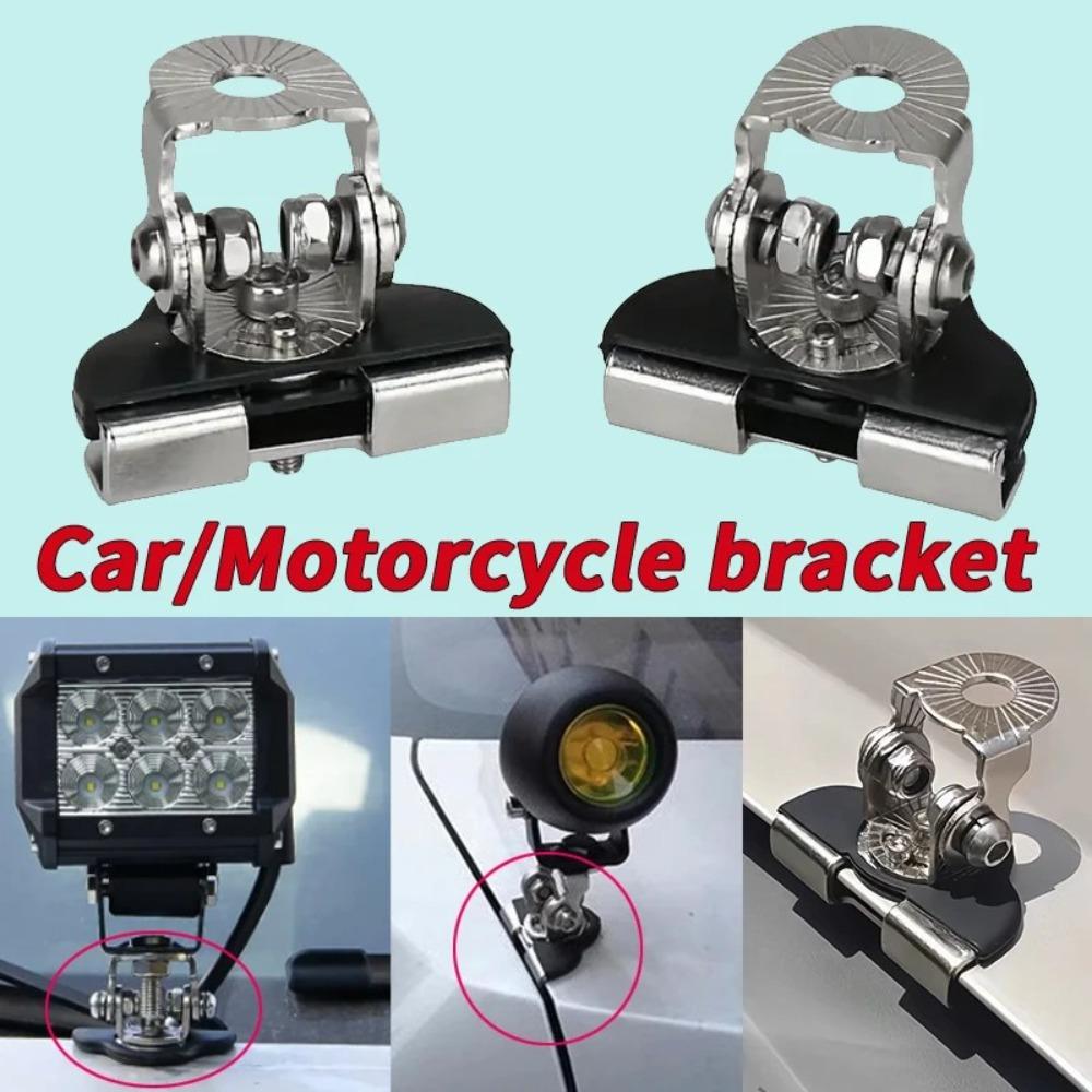 2Pcs Base Mounting Stand Car Hood Light Bar Bracket Spotlight Grille Mount LED Light Setup