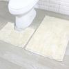 Bathroom Rugs Chenilles Bath Mats Set of 2 Nonslip Bath Mats Super Absorbent UShaped Carpets Decoration Machine Wash