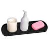 Counter Silicone Drainage Tray Food Grade Skid Resistance Frosted Bottom Silicone Dish Drying Mat for Bathroom