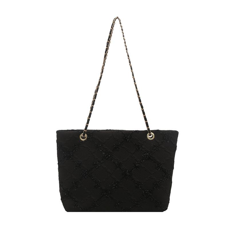 

Новая мягкая и прочная роскошная женская сумка в клетку - Большая вместимость, премиальная текстура, мягкая и прочная, для улицы, для поездок, на плечо, кроссбоди чёрный