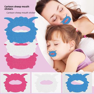 Adult Children Sheep Cartoon Mouth Sticker Night Rest Anti-Open Mouth Prevent Snoring Shut Up Cartoon Patch