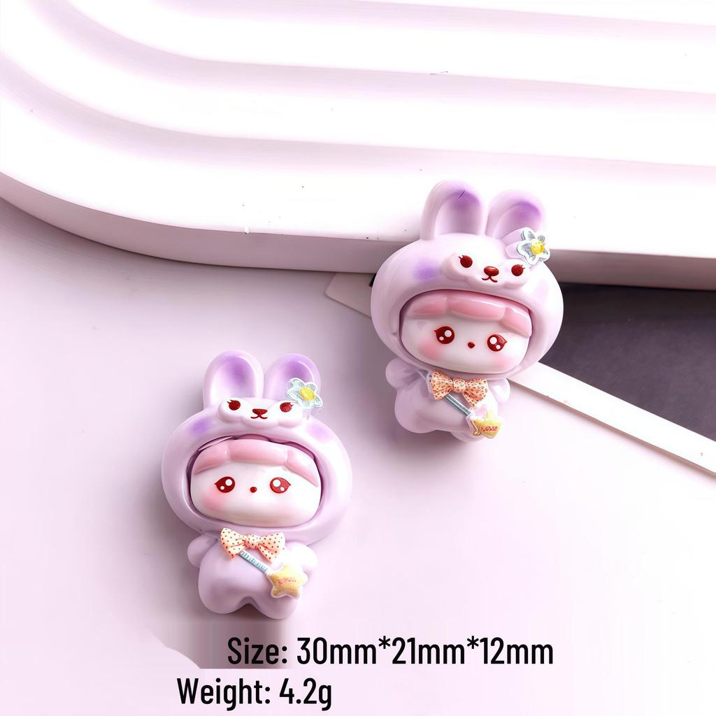 Cute Dog Costume Resin Accessories: Phone Case, Hair Clip, Fridge Magnet