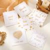 12pcs/set White Color Thank You for You Greeting Cards with Envelope Blank Festival Teacher's Mother's Day Gift Paper Card