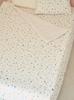 Terrazzo Pattern Antibacterial Box Sheet PSGG252823OWHTSD [sleep] Cool-to-the-Touch (Semi-Double)