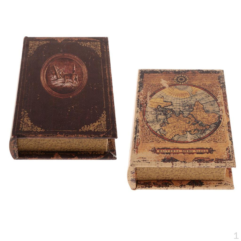 2pcs Large Simulation Book Props With To Hide Jewelry Money For