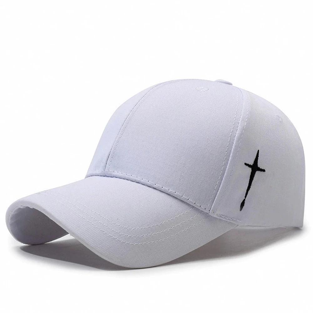 Baseball Caps Embroidered Water Drop Cross Snapback Hats for Men Women Adjustable