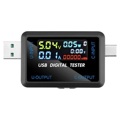 10 w 1 USB Tester DC Cyfrowy Woltomierz Amperomierz Miernik Napięcia Prądu Woltomierz Amperomierz Detektor Wskaźnik Ładowarki Power Bank