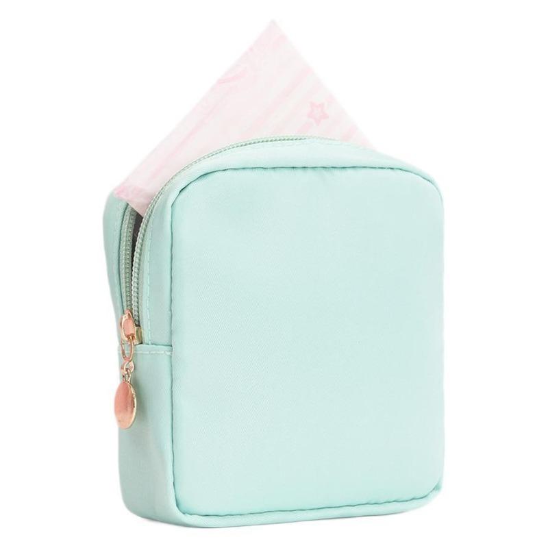 1pc Travel Cosmetic Bag Makeup Case for Women Girls  Students Women's Multi-Color Portable Sanitary Napkin Storage Bag