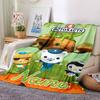 Custom Name Octonauts Adventure Log Flannel Blanket For Super Soft Cute Comfort Blanket For Travel Bedding Couch Sofa Blanket