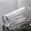 315ml/400ml Stripe Drinking Glasses Transparent Coffee Cup Wine Glass Water Bottle Milk Cups Glasses Drinkware Teacup Yogurt Cup