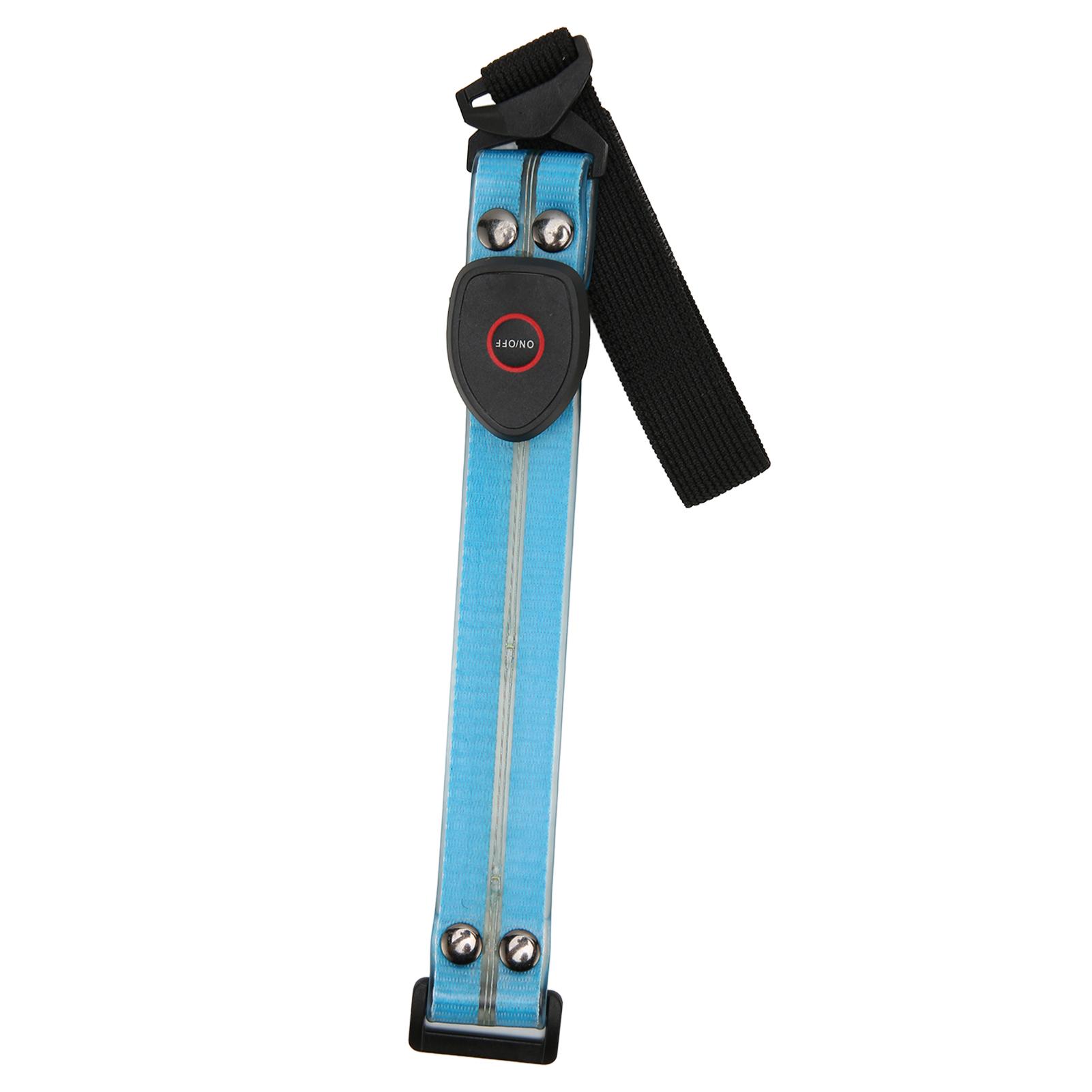 LED Armband Waterproof Rechargeable Night Safety Light Up Band for Outdoor Walking Running Blue синий