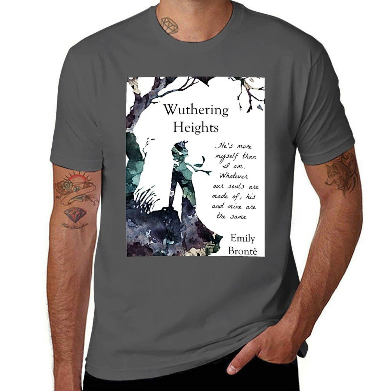 

Wuthering Heights, Emily Bronte T-Shirt t shirts for man graphic tees man t shirt cotton T-Shirt 4XL