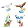 Plastic Flowers Flying Bird Building Block Toy Model Parrot Seagull Micro Blocks DIY Toys For Home Decorations
