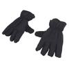 Winter Warm Snowboarding Gloves Thickened Padded Black Color 5 Fingers Cold Weather Gloves