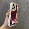 Wine Red Flower Print Silicone Soft Phone Case For Xiaomi Redmi Note 14 13 12 11 Pro Plus 4G 5G 12S 11S Redmi 15C 14C 13 Cover