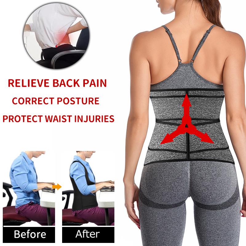 Women's European & American Double Waistband Abdominal Body Shaper & Sports Waist Support