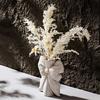 Bow Ceramic Vase Hydroponic Vase Dried Flower Flower Arrangement Vase Desktop Decorative Flower Ware Home Decoration Crafts