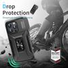 For iPhone 15 Pro Max Case Camshield Kickstand TPU+PC Anti-Slip Phone Cover