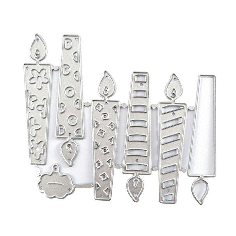 

Metal Die Cuts Candle Embossing Stencil Cutting Dies for Card Making Scrapbooking Paper Craft DIY Template Handmade 1