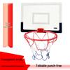 Duvara Monte Edilebilir Katlanabilir Basketbol Pota Panosu ve Çemberi - Yetişkinler İçin İç/Dış Mekan Standı