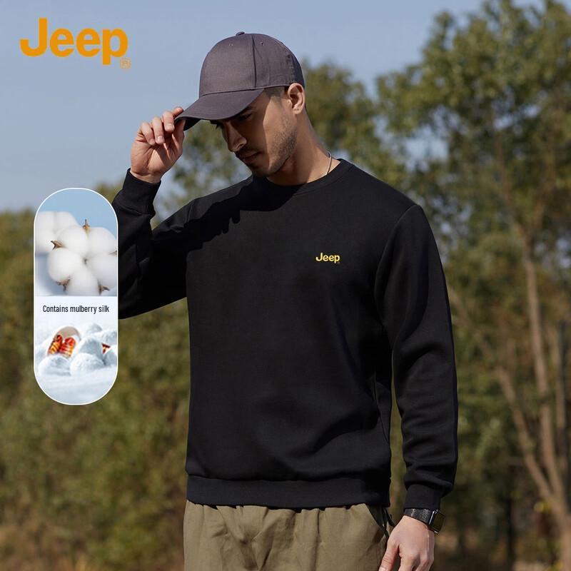 

JEEP Men s Classic Round Neck Sweatshirt L