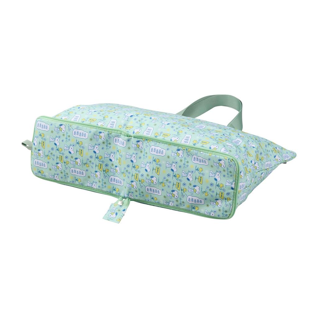 Sifre Peanuts Snoopy Foldable Tote Bag for Mint Flower Women, PN171,