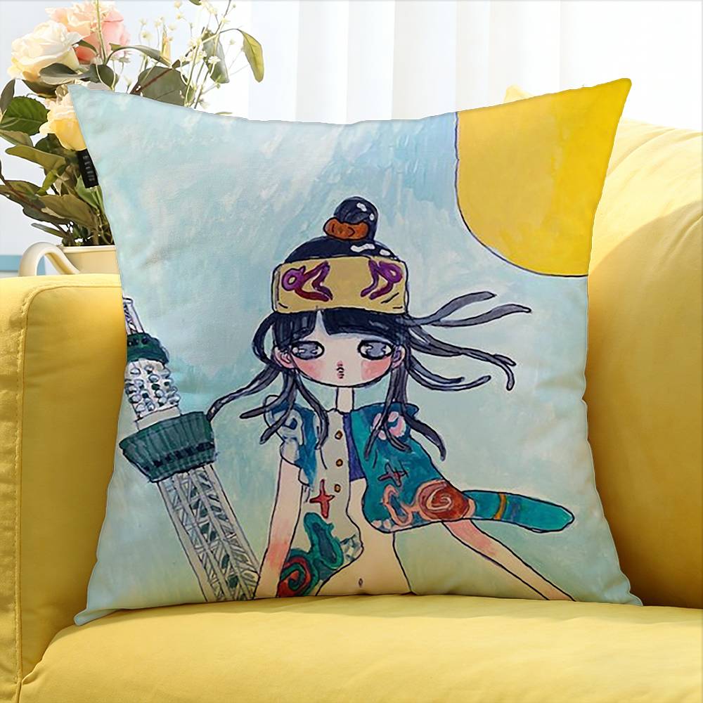 AAya TTakano Art World Various Sizes Square Pillow Case For Car Home Bedchamber Decor
