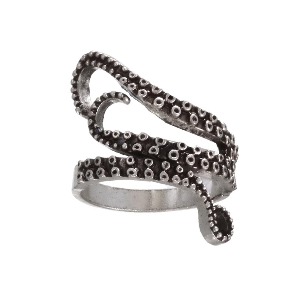 New Fashion Punk Snake Ring Jewelry For Women Girl Vintage Octopus Ring Hip Hop Rock Eagle Claw Ring Animal Party Jewelry Gifts