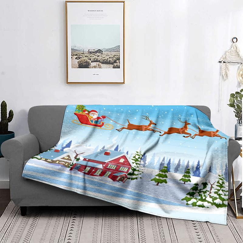 

Домашнее украшение плюшевые пледы Диван одеяло Покрывало кровать пушистые мягкие одеяла декор Плед Современный Хэллоуин Счастливого Рождества зима 30x40inch