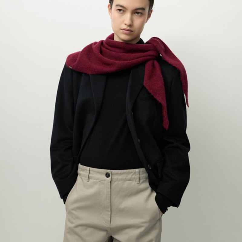 ROUGH SIDE WHITE LABEL Hairy Shawl Scarf (3color)