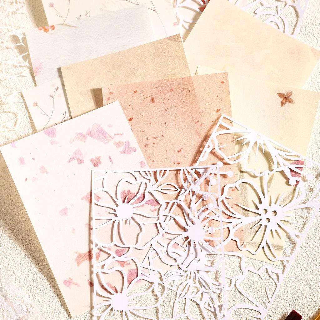 20pcs/lot Memo Pads Material Paper Art Paper Junk Journal Scrapbooking Cards Retro Background Decoration Paper