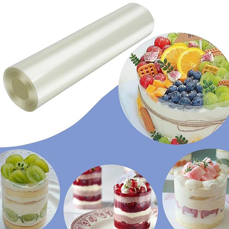 Acetate Cake Collar Roll, Transparent Mousse Cake Surrounding Film, Thick Baking Pastry Tool for Chocolate Cake