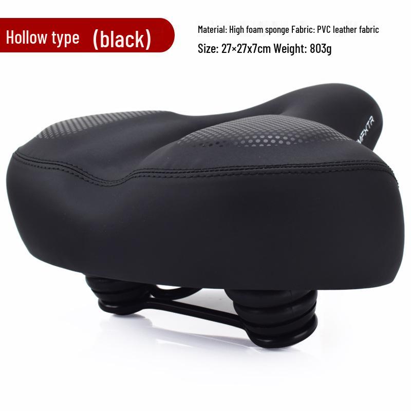 

High Elastic Waterproof Bicycle Seat Cushion with Shock-Absorbing Taillight for Mountain and Folding Electric Bikes One Size