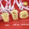 999 Fine Gold Mobile Phone Pendant & Keychain