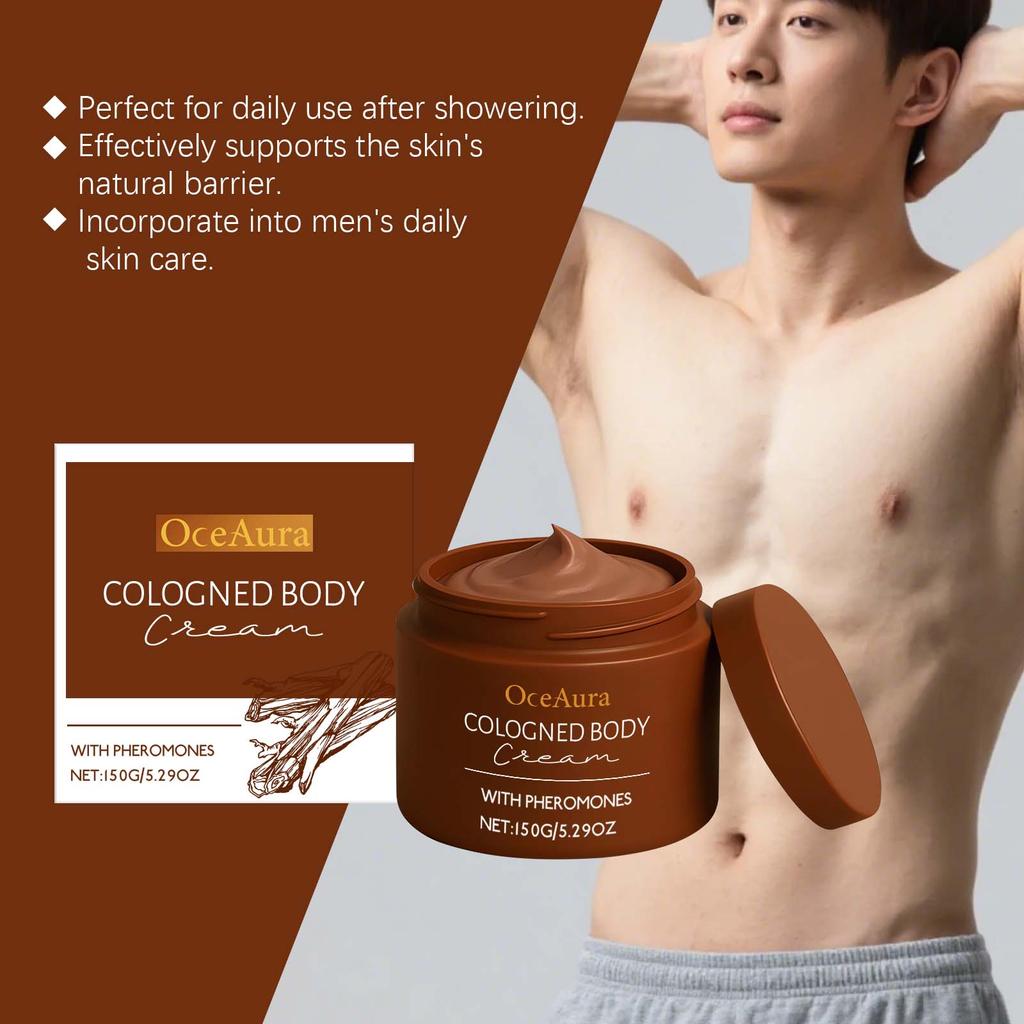 Cologne Fragrance Body Cream All-day Hydration Tailored To Men's Skin Needs Nourish Moisturize Body Skin After Showering