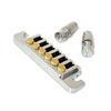 Guitar Bridges with Studs and Inserts Replacement 6 String Electric Guitar Bridge Vintage 6 Style Stopbar Tailpiece