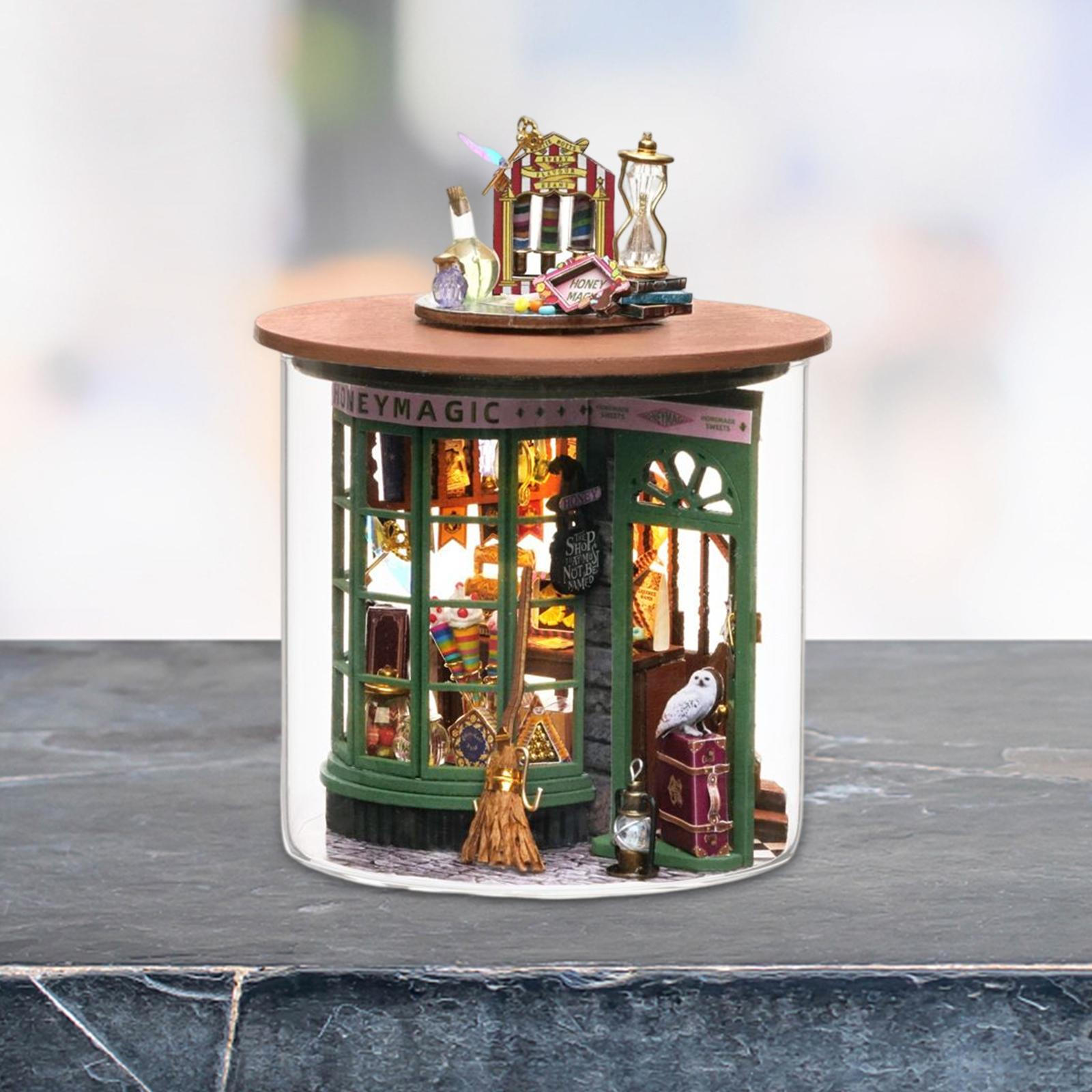 

Миниатюрный кукольный домик своими руками, набор «Бутылка мечты», 3D-строительная головоломка, ручная работа, крошечный дом, модель куклы Style D