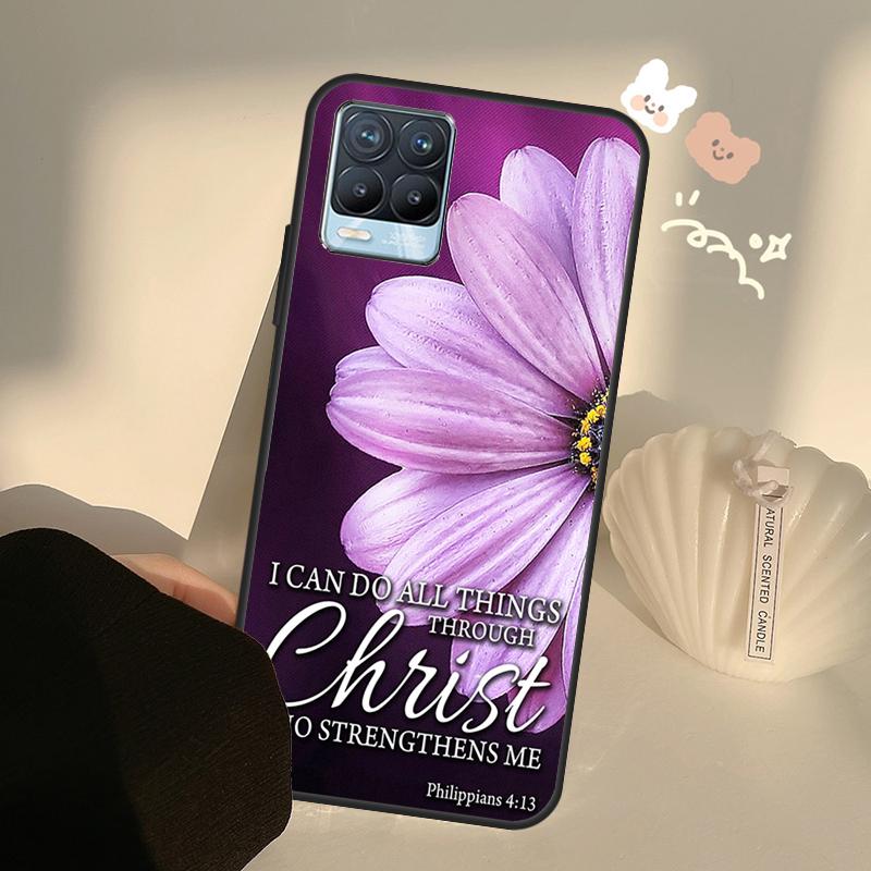 Christian Jesus Christ Bible Verse For Realme GT Neo 2 3 Master 9i 8i 8 9 Pro Plus Cover For OnePlus 10 Pro 9 9R Nord2 Case