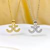 Trendy Double C Necklace: Elegant & Non-Fading Fragrance-Inspired Design for Women's Clavicle