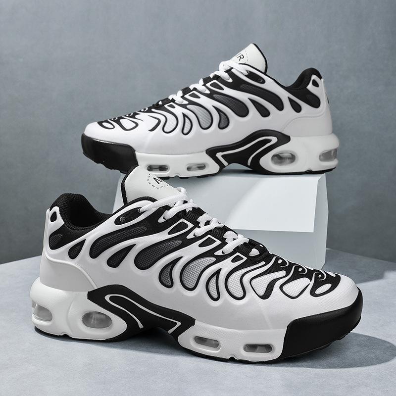 Herren-Sport- und Freizeitschuhe in Übergröße mit dicker Sohle, Fliegenstrick-Luftpolster-Reiseschuhe, Laufschuhe, Herren-Mesh-Paarschuhe